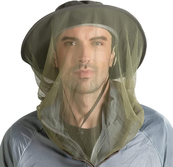 Peicees Head Net Hat - Adventure Fishing Hat for Men and Women, Safari Hat for Hunting, Camping, Hiking