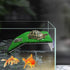 DoubleWood Lawn Turtle Basking Platform, Resting Platform with Simulation Grass for Small Reptiles, Frogs