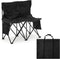 Kigley 2 Seats Folding Soccer Bench Chair Portable Team Sports Sideline Bench
