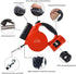 Retractable Dog Leash with Flashlight, Dispenser, and Poop Bag for Small, Medium Dogs and Cats, 360° Tangle-Free (Red)