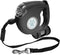 JEBBLAS Dog Retractable Leash with Flashlight and Waste Bag Dispenser, 3 in 1 Automatic 15ft Walking Leash