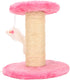 Cat Scratching Post Interactive Soft Plush Sisal Rope Cat Tree for Indoor Cats and Kittens (Pink)