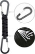 Backpacks, BRAVESHINE Paracord Keychain Carabiner Clip, D Ring Lanyard Hanger Stroller Hook for Water Bottle, Key, Men
