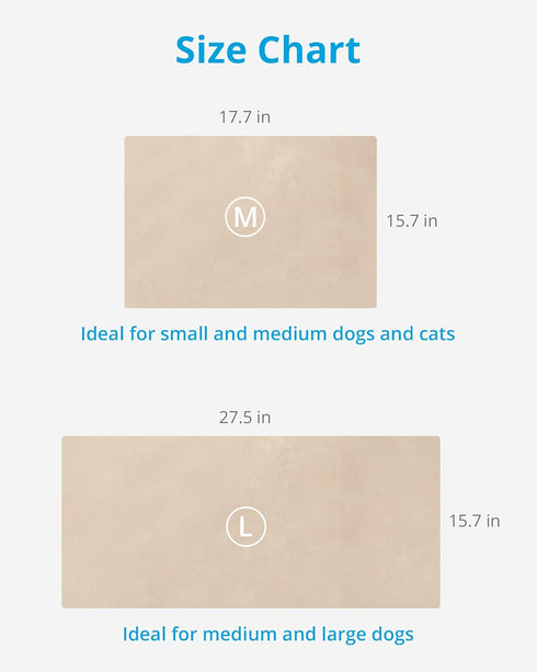 NICREW Temperature Adjustable Dog Heating Pad, Indoor Heated Bed Mat for Cats and Dogs, Auto Shut Off Timer, 27.5 x