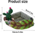 JINJUMEI Hermit Crab Food Dish, Resin Hermit Crab Food & Water Bowl, Hermit Crab Accessories, Cactus Design Reptile