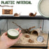 DQITJ 2 Pcs Snail Water and Food Bowl Hermit Crab Feeding Dish for Snail Crab Millipede Frog Tarantula Small Reptile