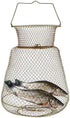 Nuiorfty 38cm Wire Fish Crab Basket Portable Foldable Round Metal Fishing Lobster Cage with Handle
