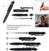 KEPEAK Military Tactical Pen - Professional Self Defense Pen with Emergency Glass Breaker, Tungsten Steel, 6 Refills