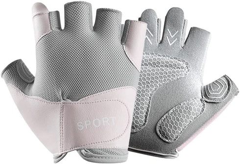 CaySep Workout Gloves for Women Lightweight Breathable Fingerless Gym Gloves for Weightlifting Cycling