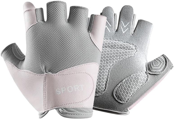 CaySep Workout Gloves for Women Lightweight Breathable Fingerless Gym Gloves for Weightlifting Cycling
