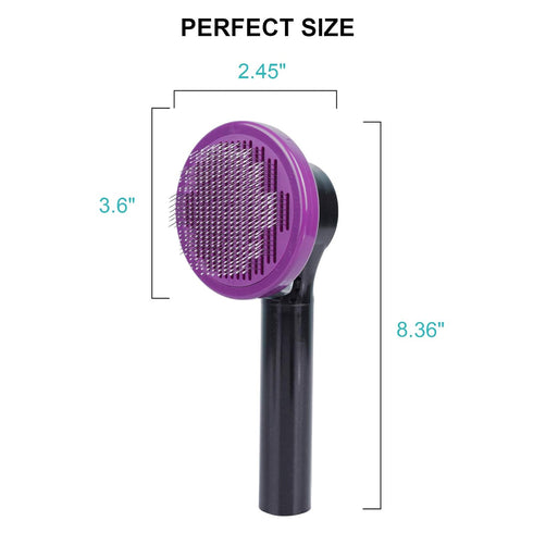 NPET Dog Brush, Self Cleaning Slicker Brush for Cats and Dogs, Gently Removes Loose Undercoat, Mats Tangled Hairs Dog
