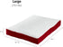 Happy Hounds Daisy Deluxe Supportive Sherpa Dog Bed, Large (48 x 36 in.), Red