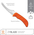 OUTDOOR EDGE Zip Blade, 4.0" Fixed Blade Hunting Knife for Skinning and Gutting, Includes Black Nylon Sheath