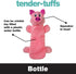 SmartPetLove Snuggle Puppy Tender Tuffs, Water Bottle Cruncher with Puncture Resistant Squeaker, Pig Bottle Cover Toy