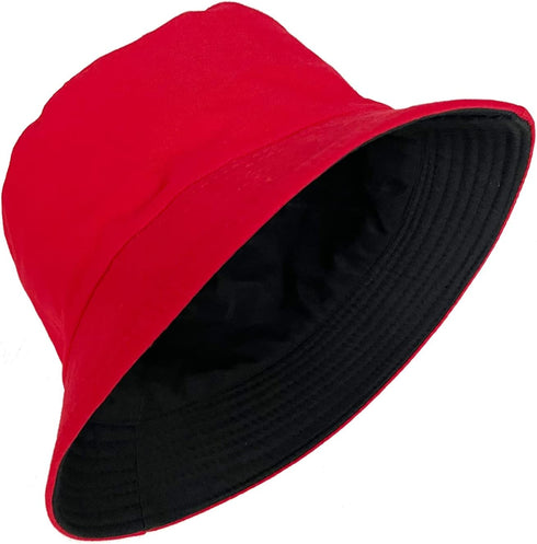 PFFY Cotton Bucket Hat for Women Men, Summer Sun Beach Fishing Cap