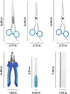 6-Piece Pet Grooming Scissors and Nail Clippers Set - Professional Dog and Cat Grooming Tools