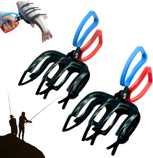 3 Claw Fish Gripper, Metal Fishing Pliers Gripper Catch Fish Control Clamp,
