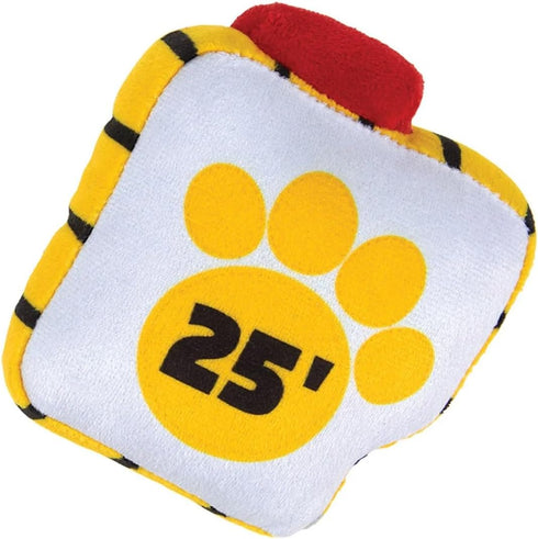 PUREPET Pack 4 Set Hammer Set Dog Toy Tools in One Crinkle Squeak Fetch and Fix Fun Measuring Tape Drill and Level (One