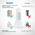 300PCS CE1 22-16 Nilight Closed End Crimp Terminal Gauge Nylon Insulated Closed End Wire Cap Wire Connectors Crimp Cap