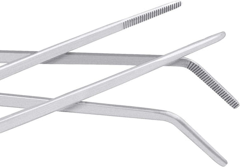 3 Pcs Aquarium Tweezers, Stainless Steel Feeding Tongs Set, Long Handle Reptile Feeding Tongs for Aquatic Plants