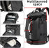 FUNYAGO Backpack 40L Backpack Gym Duffle Bag Waterproof black Laptop Suitable for Hiking, Fishing, Travel Large