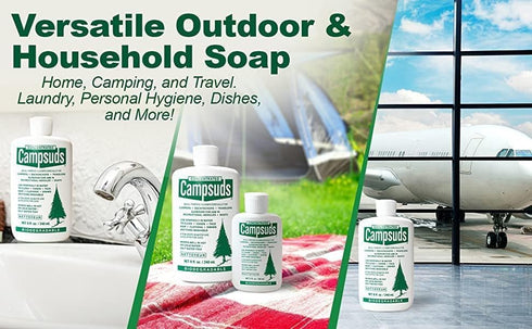 Backpacking 16 Oz Sierra Dawn Outdoor Soap - Eco-Friendly Camping Soap - Hiking & Camping Supplies - Camp, & Travel