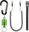 SF Strongest Magnetic Net Release Keychain, Fly Fishing Net Retractor with Retractable Coiled Lanyard Carabiner Clip