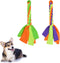 2 Pack Dog Fleece Rope Toy, Interactive Flirt Pole Replacement Toys for Tug and Chase, Chewing Rope Pet Tether