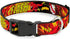 Buckle-Down Plastic Clip Collar, The Flash BOOM-KABOOM!, 1" Wide, Fits 15-26" Neck, Large