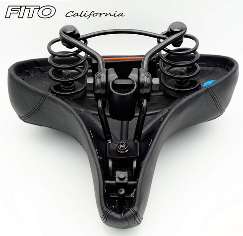 Fito Oversize 10.5" x 9.5" Synthetic Leather Retro Beach Cruiser Bike Seat