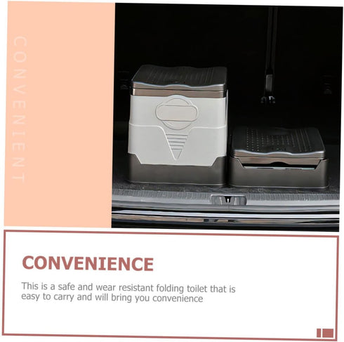 1-Person MAGICLULU Portable Folding Toilet for Adults Capacity Car and Camping Emergency Use Retractable Travel Potty