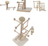 Set UANLANT Bird Playground Parrots Play Stand Parakeets Play Gyms Toy Birdcage Stand Perch Table Top Activity Center