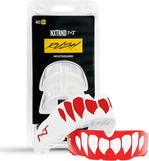 Nxtrnd Rush Mouth Guard for Boxing and Other Sports - 2 Pack (Red)