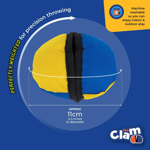 Tug-E-Nuff The Clam | Compact Dog Treat Dispenser Toy, Ideal for Interactive Dog Training