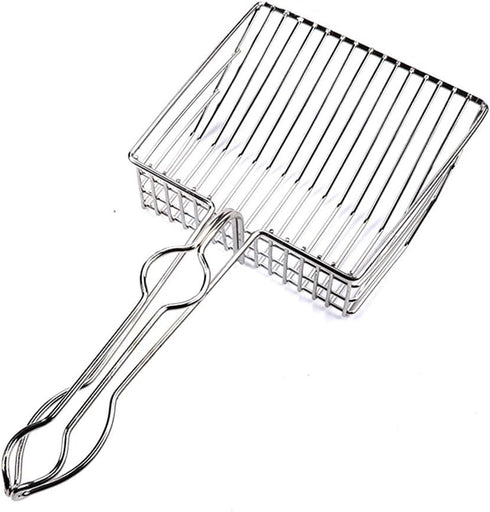 Cat Litter Scoop, Durable Metal Pet Kitty Sifter Heavy Duty with Long Handle for Easily Cleaning Litter Box