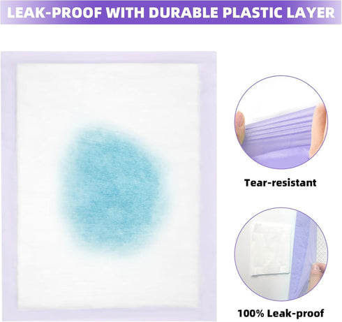 IMMCUTE 16.9" 11.4", 50 6-Layer Cat Pads X Ct | Pee Pads for Cats | Thickened Super Absorbent Pads, Pee Pads for Tidy