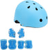 Kids Helmet Pad Set - Professional Adjustable Protective Gear for Skateboard, Bike, Knee, Elbow Pads, Wrist Guards