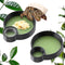 DQITJ 2 Pcs Hermit Crab Food Bowl Round Water Bowl Feeding Dish for