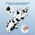 Best Pet Supplies 2-in-1 Stuffless Squeaky Dog Toys, Soft, Durable Fabric, No Stuffing, Cow, Large