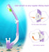 Kids Snorkel Set, Anti-Fog Diving Mask Swim Goggles and Dry Snorkel for Youth Boys Girls Age 4-14