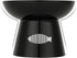 Yangbaga Non-Skid Premium Ceramic Cat Raised Food/Water Bowl with Stand, 4.8x6.4in, Black