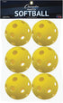 Champion Sports 12" Hollow Plastic Softball Set - Practice Softballs - Regulation