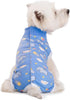 2 Packs Pet Dog Recovery Onesie Suit for Dogs Cats After Surgery,Dog Abdominal Wounds Bandages Cone E-Collar Alternative. (Blue, S)