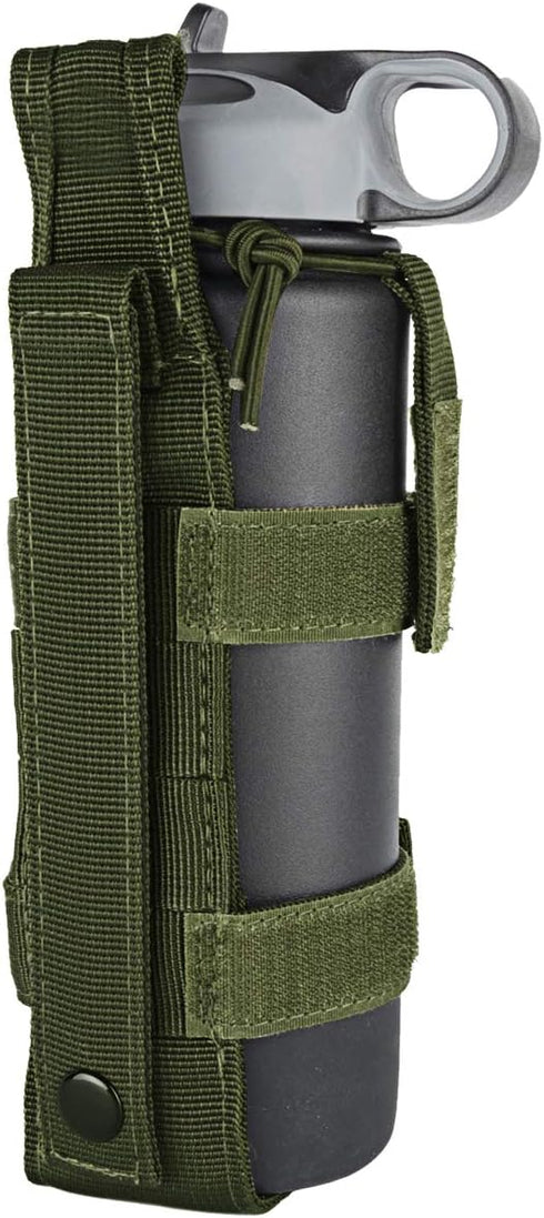 IronSeals 2 Pack Adjustable Tactical Water Bottle Holder, Molle Portable Belt Carrier for Outdoor Hiking