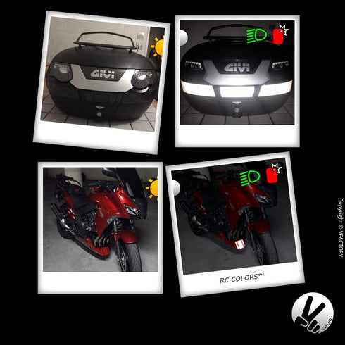 VFLUO Reflective Sticker Sheet for Bike, Motorcycle, Scooter, Helmets, Stroller - Multi-use DIY Adhesive Board