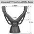 360 Rotating V Yoke Shooting Rest for Rifle Compatible with Shooting Stick Hunting Tripod, Gun Tripod and Monopod