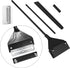 Algae Scraper for Glass Aquariums - 24.4 Inch Extendable Handle 2 in 1 Razor Scraper with 10 Blades for Fish Tank