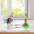 Wontee Bird Toys Mini Shopping Cart, Skateboard Ring Toy for Budgies and Parrots (3 Pack)