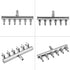 Aquarium Air Pump Regulating Valve, Stainless Steel 8mm to 4mm Splitter Control Valve (6 Way)