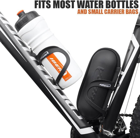 Ibera Bike Water Bottle Holder, Lightweight Aluminum Cage, Quick Access for Standard & Oversized Bottles